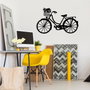 Wallity Bike Accesorio decorativo de pared de metal Negro